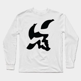 Hip hop head nodding Long Sleeve T-Shirt